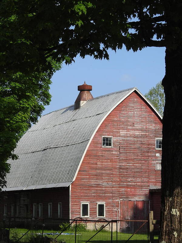 Barn Poster featuring the photograph Beautiful Barn by Kathy Ozzard Chism