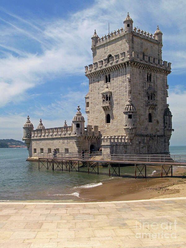 Portugal Poster featuring the photograph Belem Tower of Discovery by Nieves Nitta