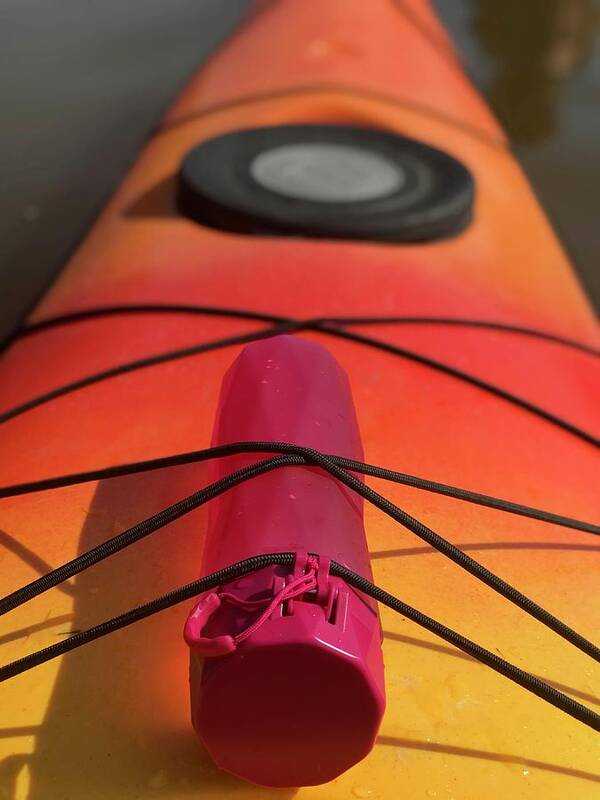 Kayak Poster featuring the photograph Bottle on a Boat by Lora J Wilson