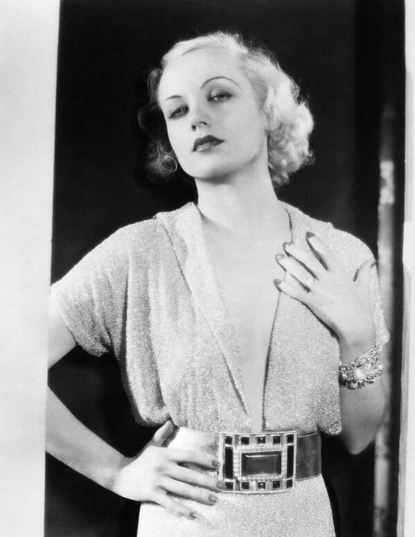 Carole Lombard Poster featuring the photograph CAROLE LOMBARD in NO MAN OF HER OWN -1932-. by Album