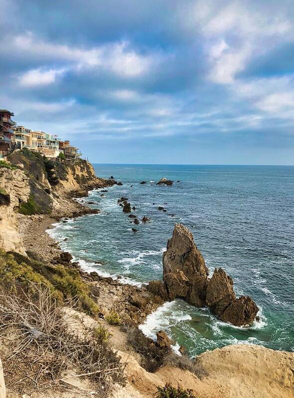 Cliff Poster featuring the photograph Cliffs Of Corona Del Mar by Brian Eberly
