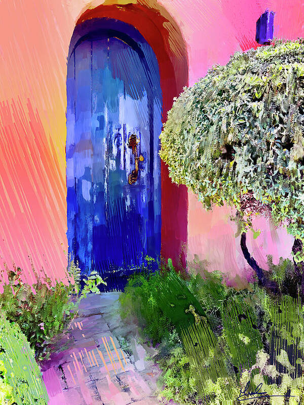 Colorful Poster featuring the photograph Colorful Entrance by GW Mireles