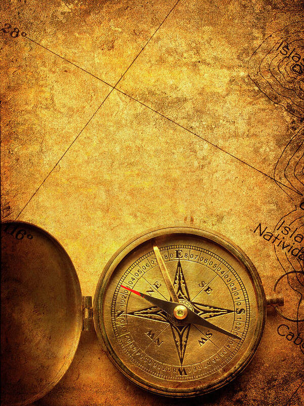 East Poster featuring the photograph Compass by Dny59
