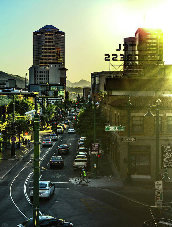 Tucson Poster featuring the photograph Congress Street by Chance Kafka