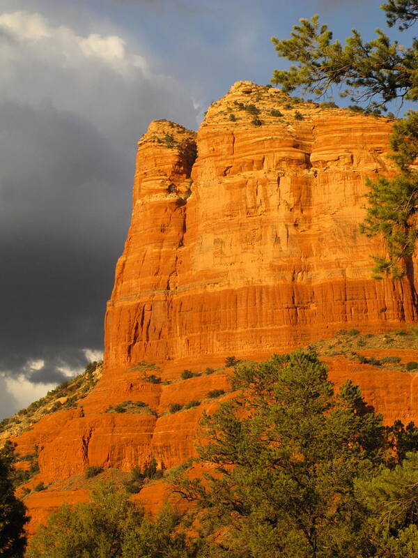 Scenics Poster featuring the photograph Courthouse Butte Sunset Sedona Arizona by Sassy1902