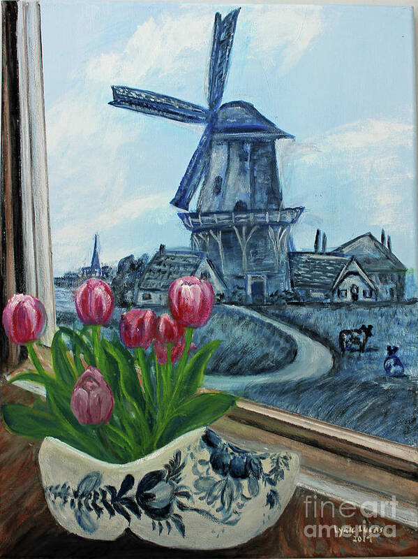 Still Life Poster featuring the painting Delft Days by Lyric Lucas