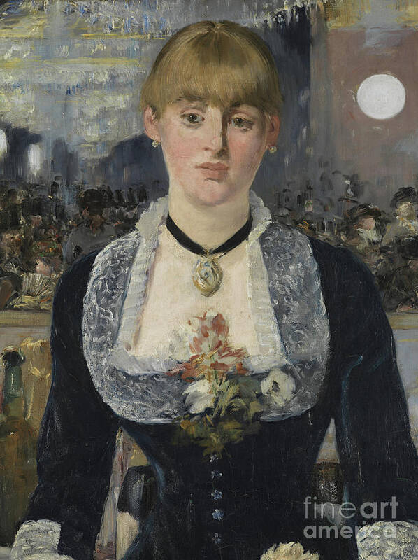 Edouard Manet Poster featuring the painting Detail from A Bar at the Folies-Bergere by Edouard Manet