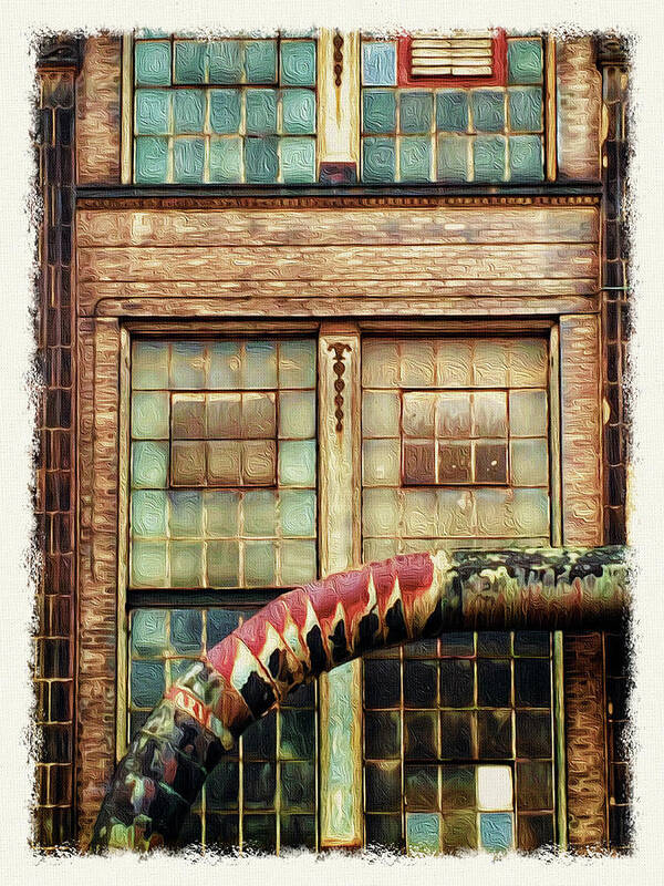 Warehouse Poster featuring the photograph Ediface by Peggy Dietz