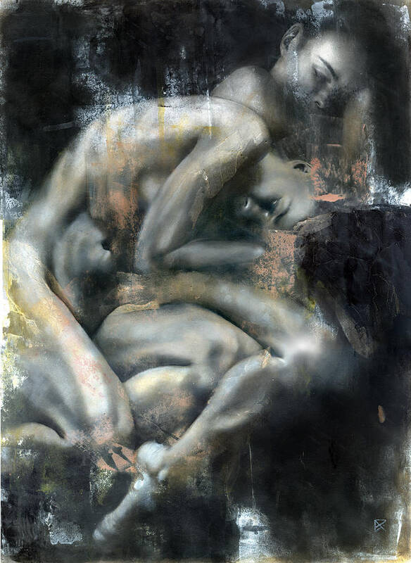 Figurative Poster featuring the painting Equinox by Patricia Ariel