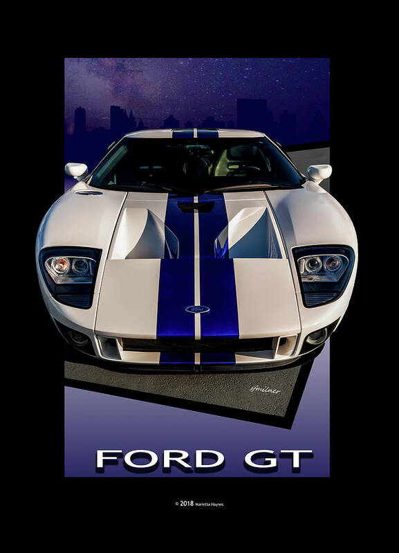 Ford Gt Poster featuring the photograph Ford GT - City Escape by Steven Milner