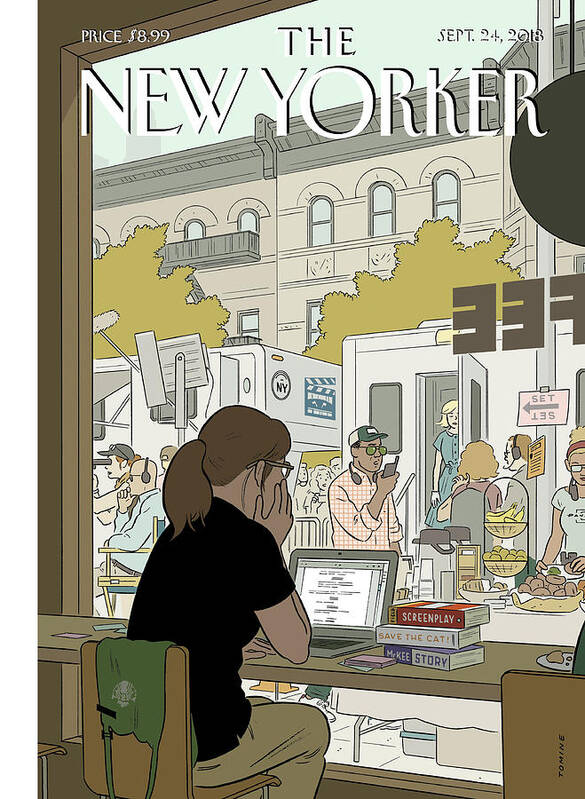 Fourth Wall Poster featuring the painting Fourth Wall by Adrian Tomine