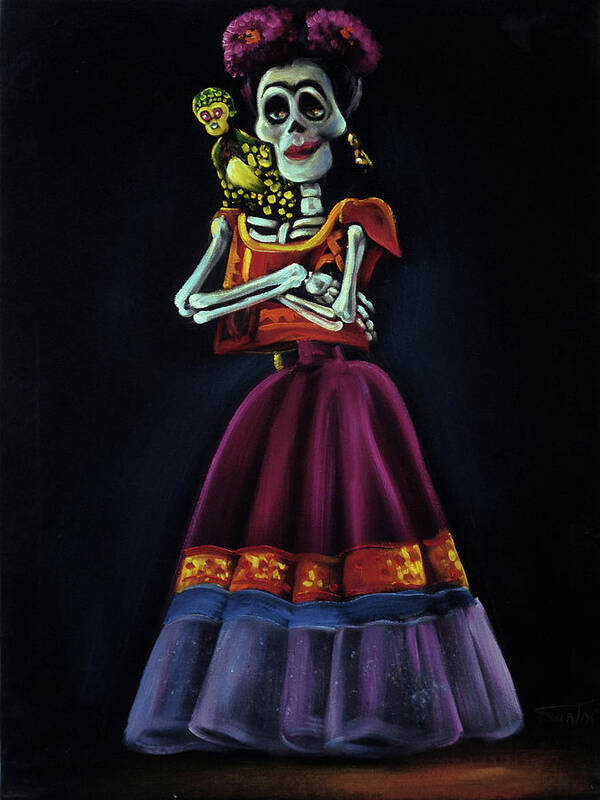 Velvet Color In Poster with Markers Day Of The Dead 16 X 20 Inches
