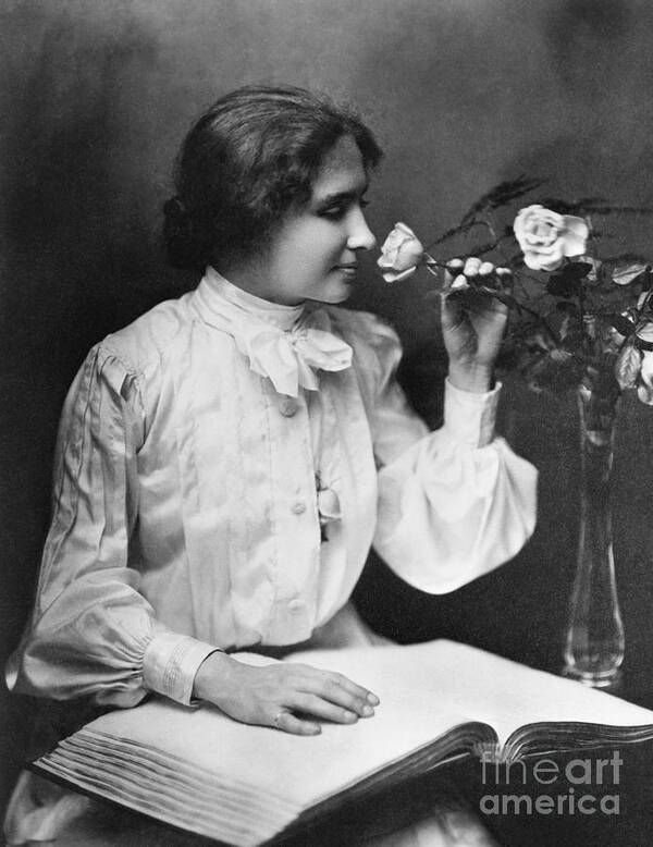 People Poster featuring the photograph Helen Keller by Bettmann
