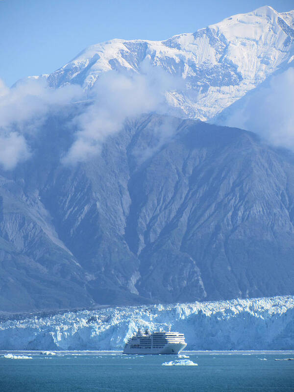Hubbard Poster featuring the photograph Hubbard Glacier by Robert Bissett