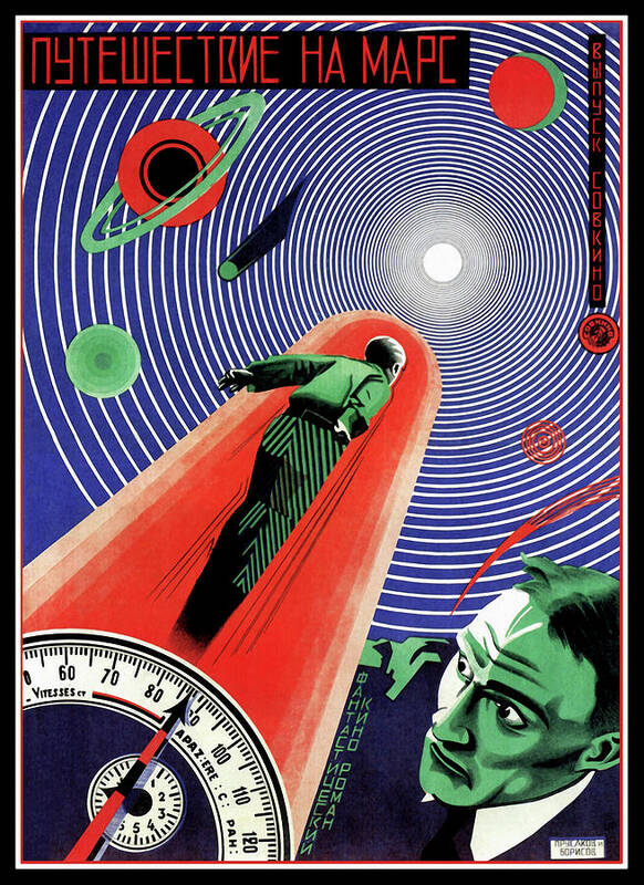 Journey To Mars Russian Constructivist Poster by Vintage Lavoie - Fine Art  America