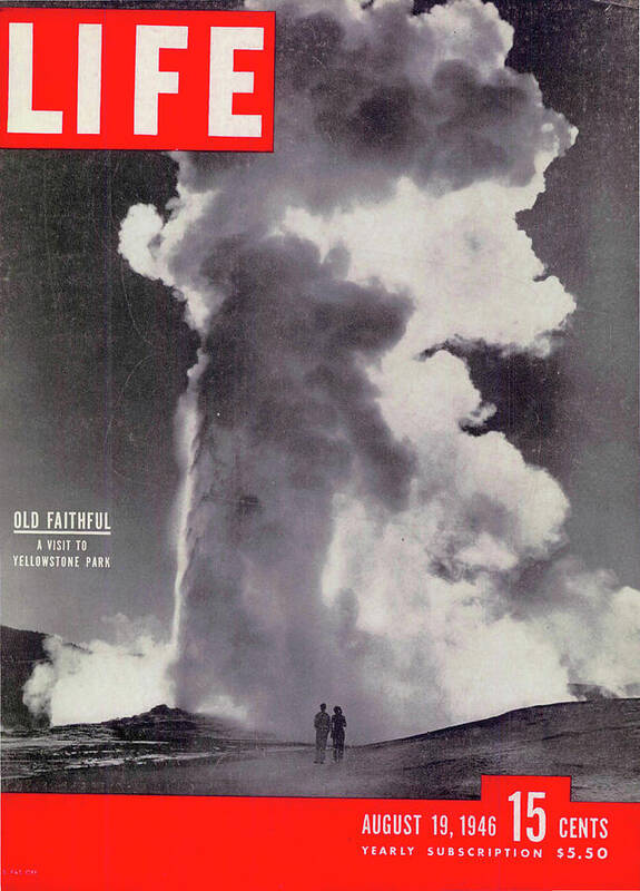 Old Faithful Poster featuring the photograph LIFE Cover: August 19, 1946 by Alfred Eisenstaedt