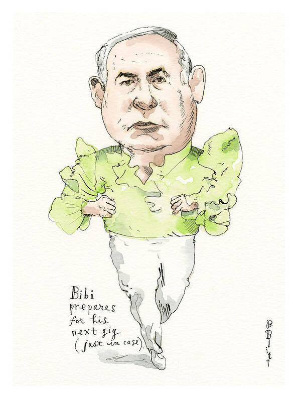 Netanyahu Reaches For The Stars Poster featuring the painting Netanyahu Reaches For The Stars by Barry Blitt