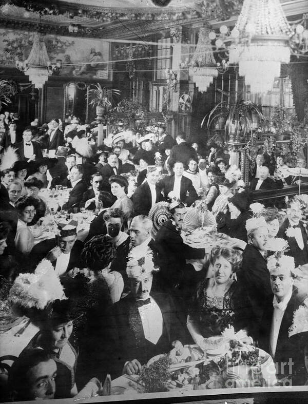 1900s Poster featuring the photograph New Years Eve Party by Granger
