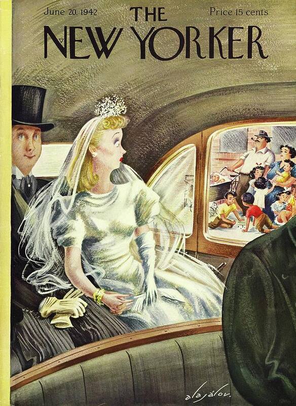 Auto Poster featuring the painting New Yorker June 20 1942 by Constantin Alajalov