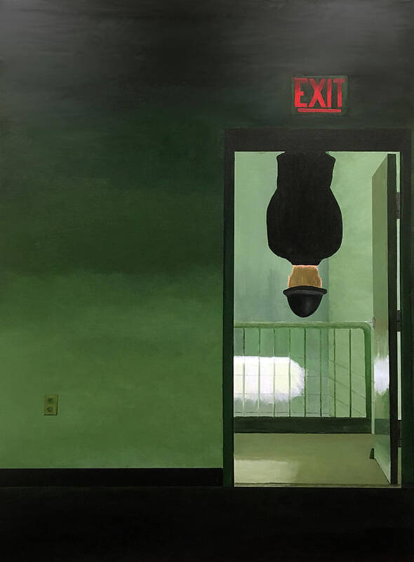 Jean Paul Sartre Poster featuring the painting No Exit by Thomas Blood