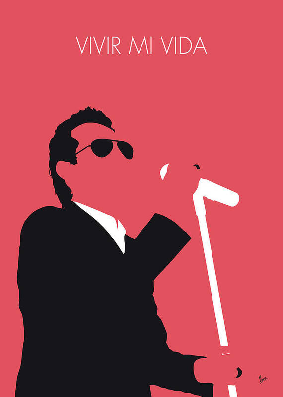 Marc Poster featuring the digital art No292 MY Marc Anthony Minimal Music poster by Chungkong Art