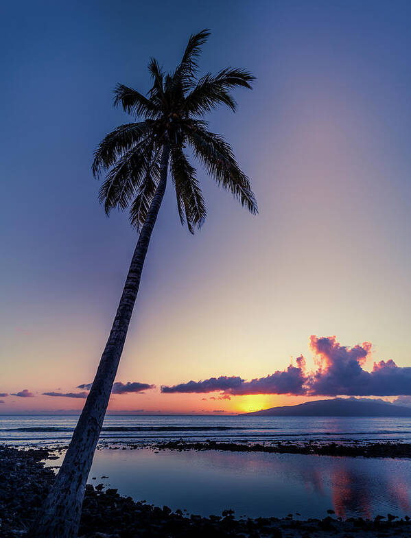 Olowalu Poster featuring the photograph Olowalu Maui sunset by Chris Spencer