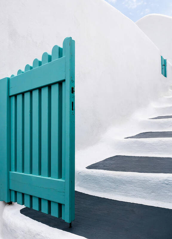 Door
Open
Turquoise
Stairs
Architecture
Gate
Wall
White
Greece Poster featuring the photograph Opened by Markus Auerbach