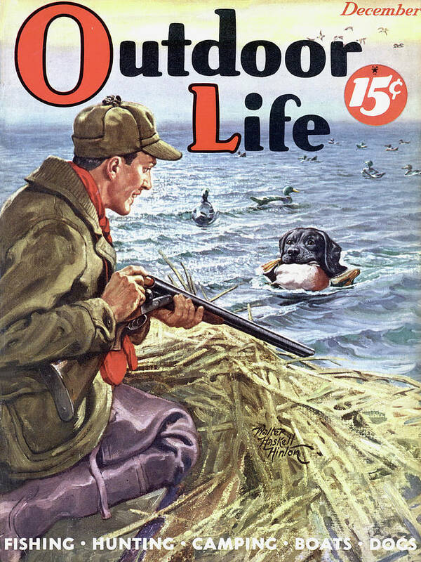 Outdoor Life Magazine Cover December 1938 Poster by Outdoor Life - Fine Art  America
