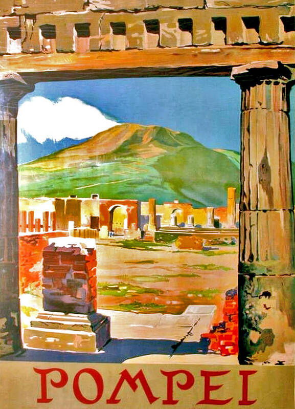 Pompeii Poster featuring the digital art Pompeii by Long Shot