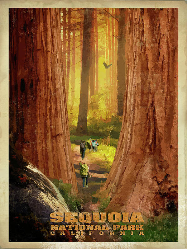 #faatoppicks Poster featuring the digital art Sequoia by Old Red Truck
