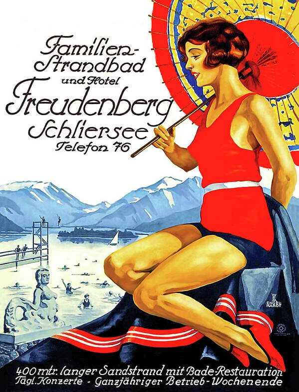 Woman Poster featuring the digital art Summers in Germany by Long Shot