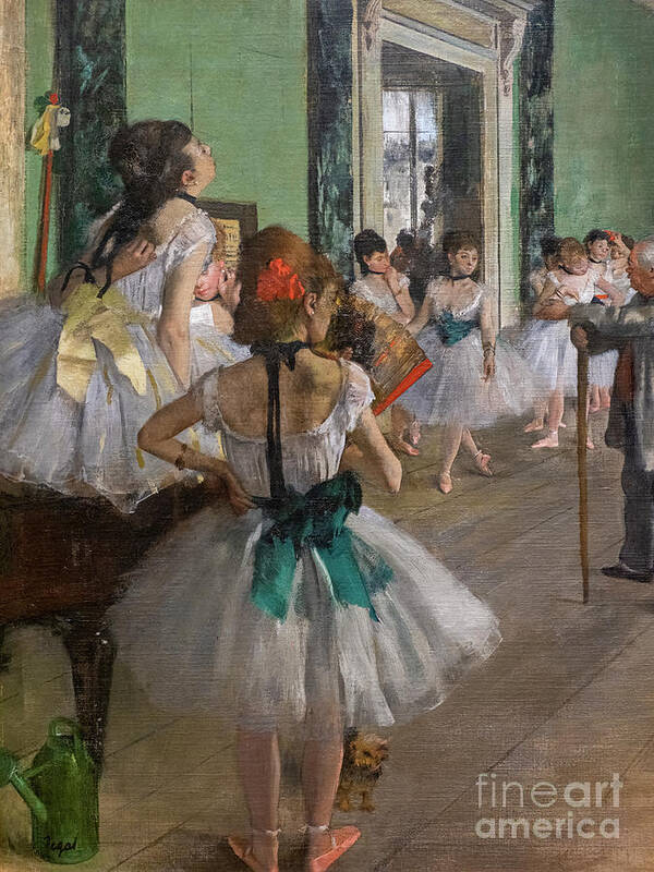 Dance Poster featuring the painting The Dance Class Detail By Degas by Edgar Degas