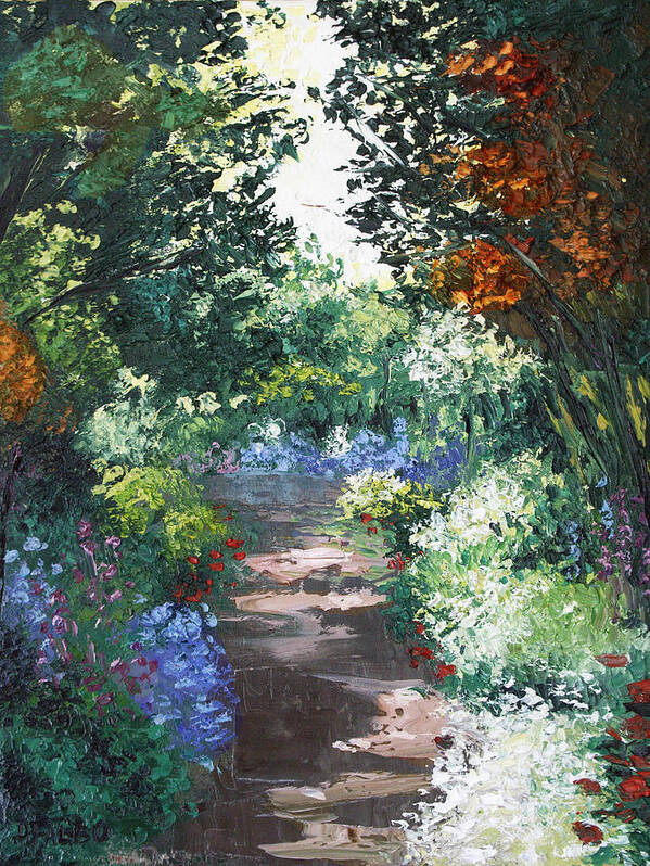 Impressionist Poster featuring the painting The Garden by Anthony Falbo