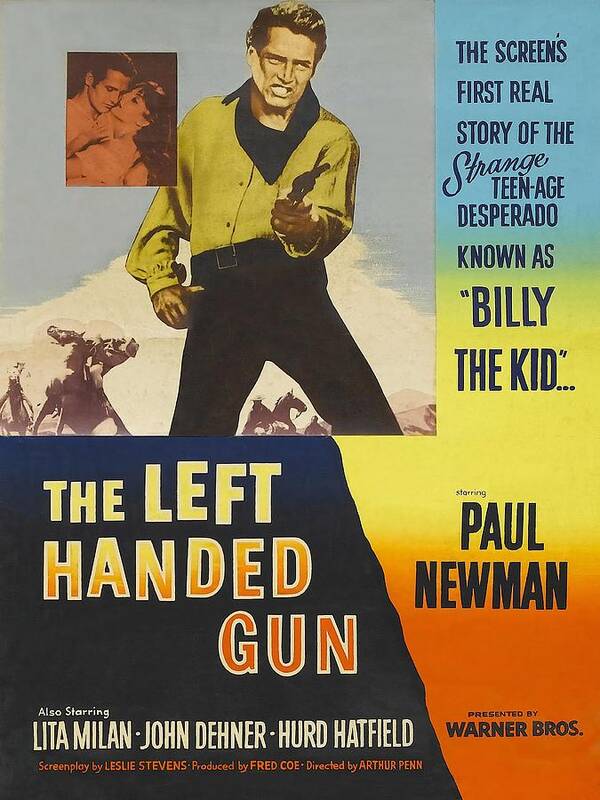 1950s Poster featuring the photograph The Left Handed Gun -1958-. by Album