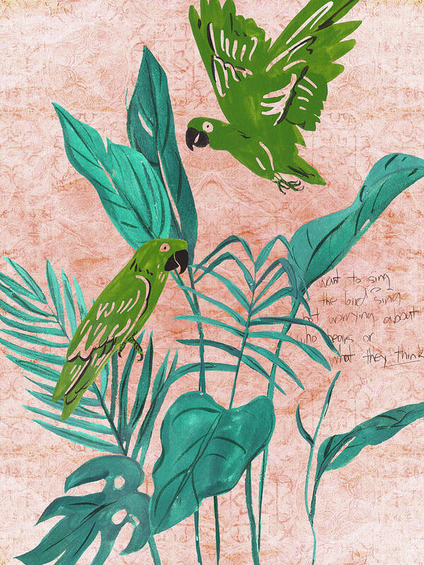 Animals Nature Poster featuring the painting The Tropical Song II by Melissa Wang