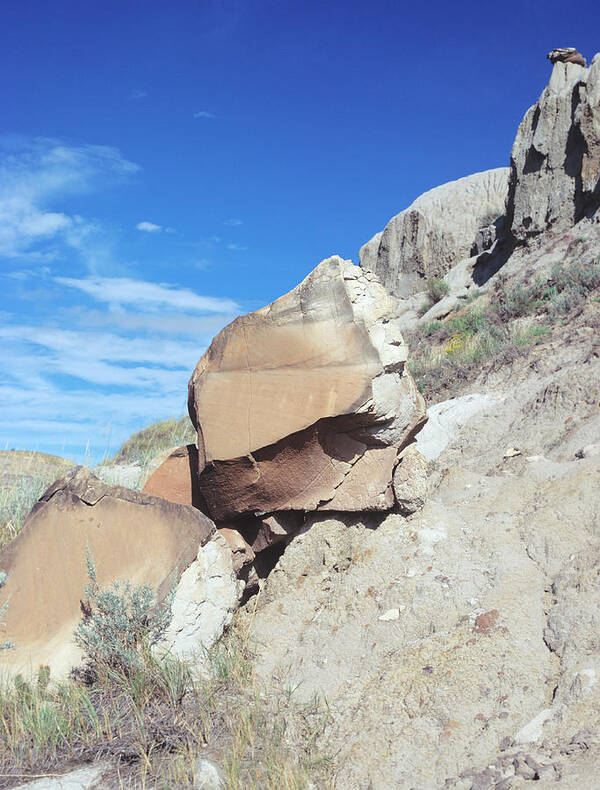 Theodore Roosevelt National Park Rocks Poster featuring the photograph Theodore Roosevelt National Park30 by Gordon Semmens