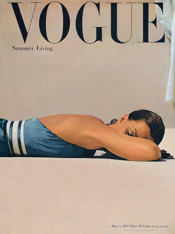 Vogue Poster featuring the photograph Vogue Magazine June 1st, 1947 by John Rawlings