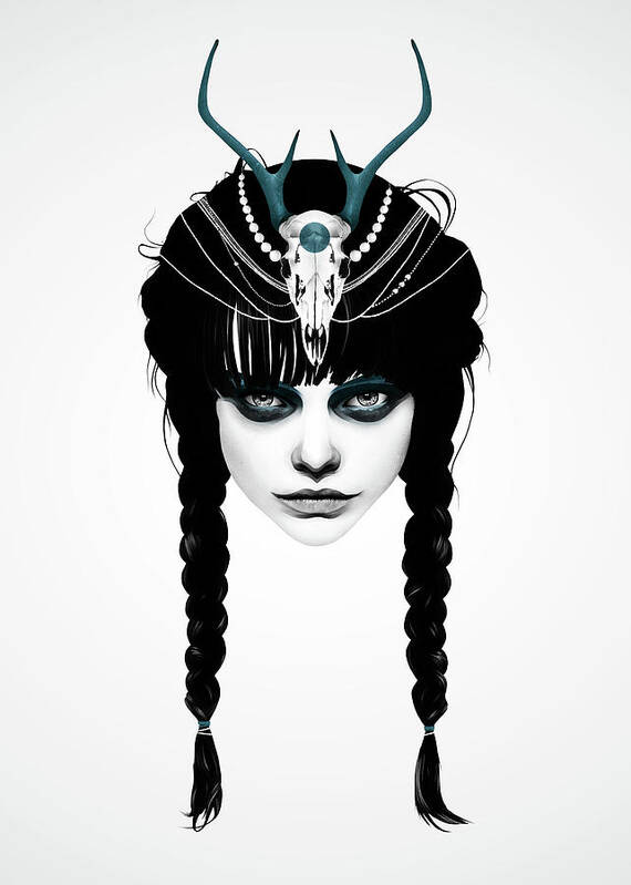 Woman Poster featuring the digital art Wakeful Warrior by Ruben Ireland