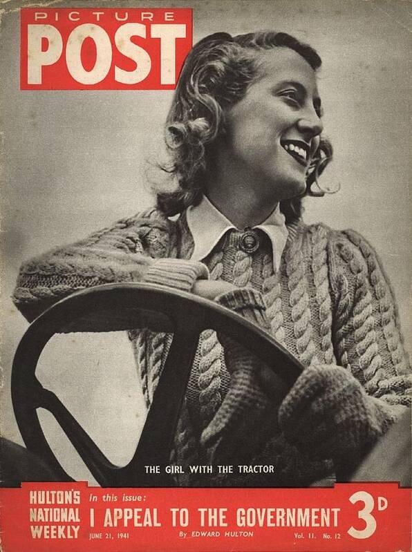 Magazine Cover Poster featuring the photograph Woman Driver by Bert Hardy