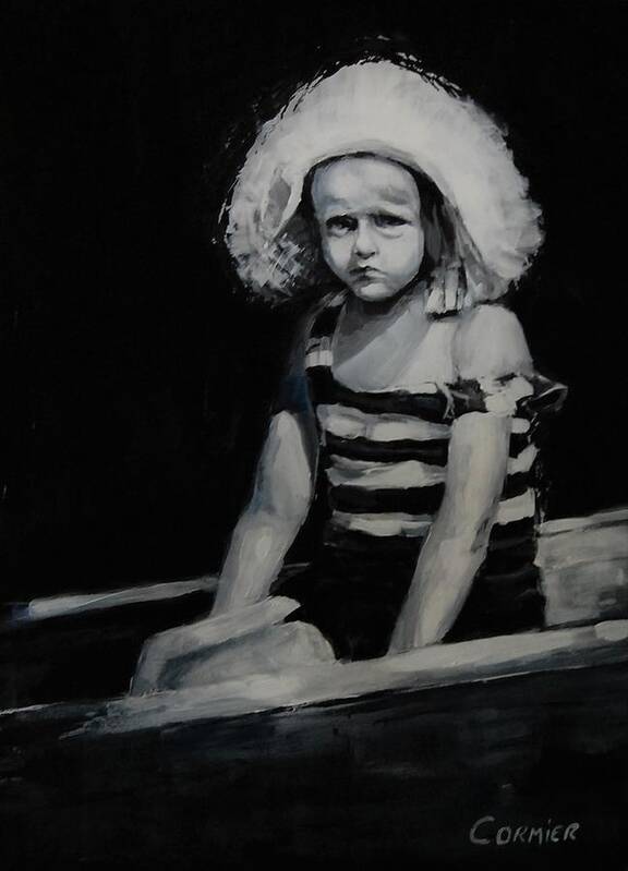 Child Poster featuring the painting This is Not Making Me Happy by Jean Cormier