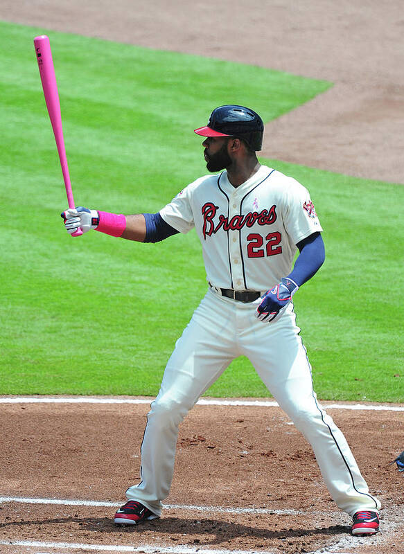 Atlanta Poster featuring the photograph Jason Heyward #1 by Scott Cunningham