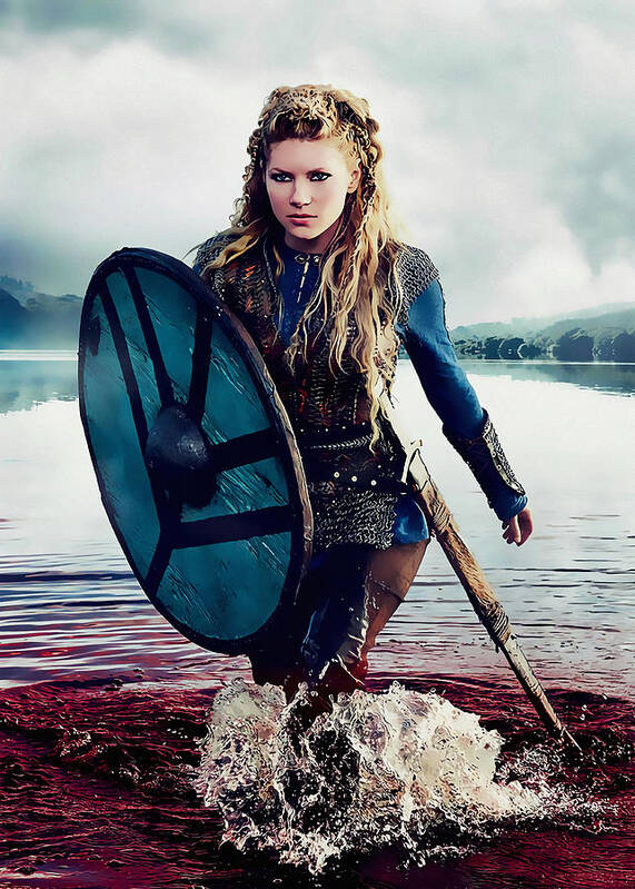 Price Poster featuring the painting Lagertha Poster #1 by Walker Abbie