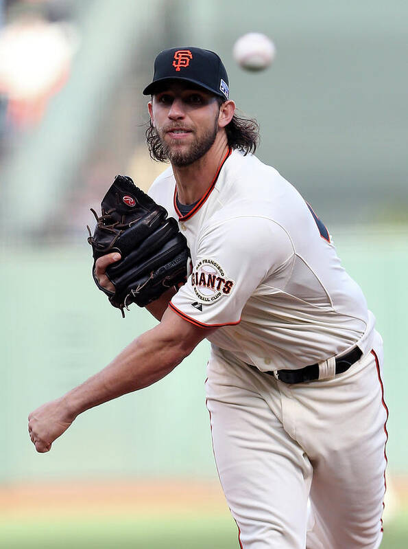 Playoffs Poster featuring the photograph Madison Bumgarner by Christian Petersen