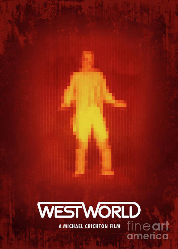 Movie Poster Poster featuring the digital art WestWorld #1 by Bo Kev