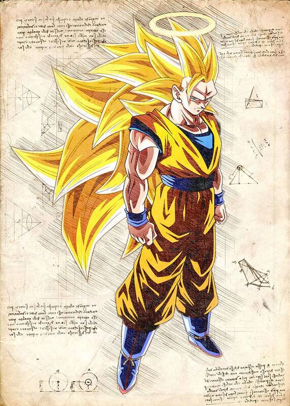 Goku Ss3 Artwork #2 Poster by Big Mart - Fine Art America