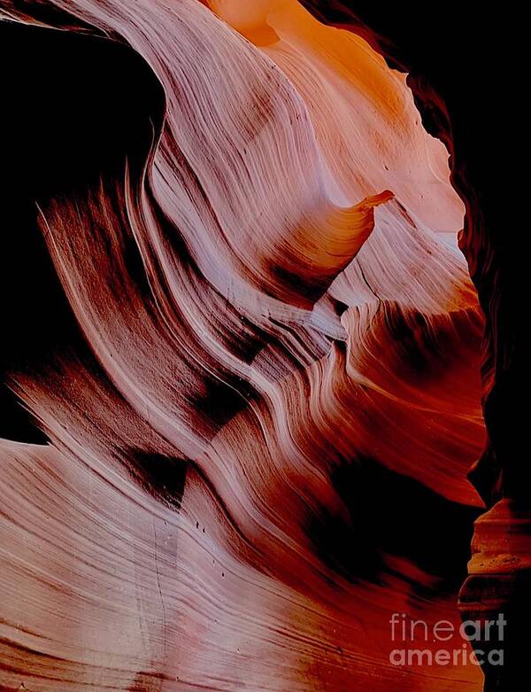 Antelope Slot Canyon Poster featuring the digital art Antelope Slot Canyon #3 by Tammy Keyes