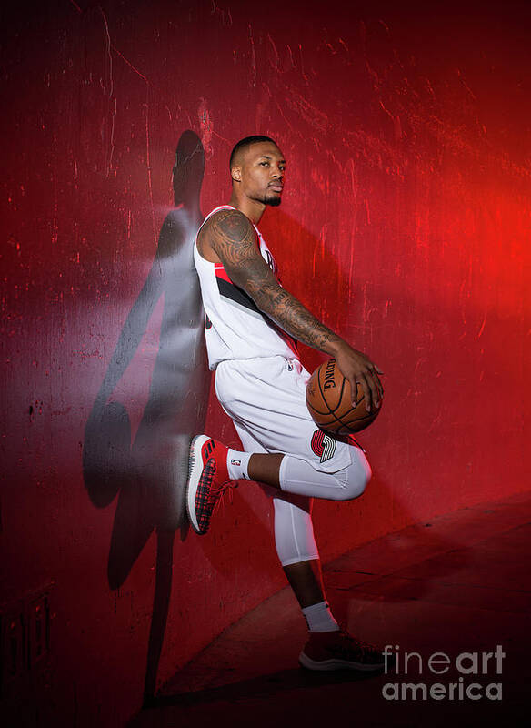 Damian Lillard Poster featuring the photograph Damian Lillard #31 by Sam Forencich