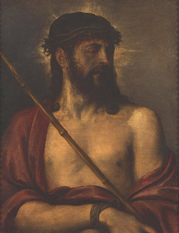Titian Poster featuring the painting Ecce Homo #5 by Titian
