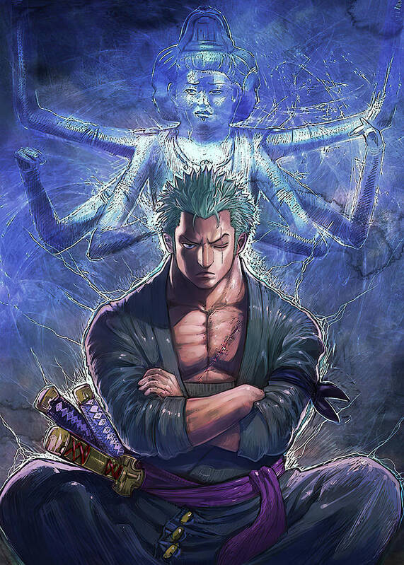 Roronoa Zoro One Piece #6 Poster by Enid Monahan - Pixels