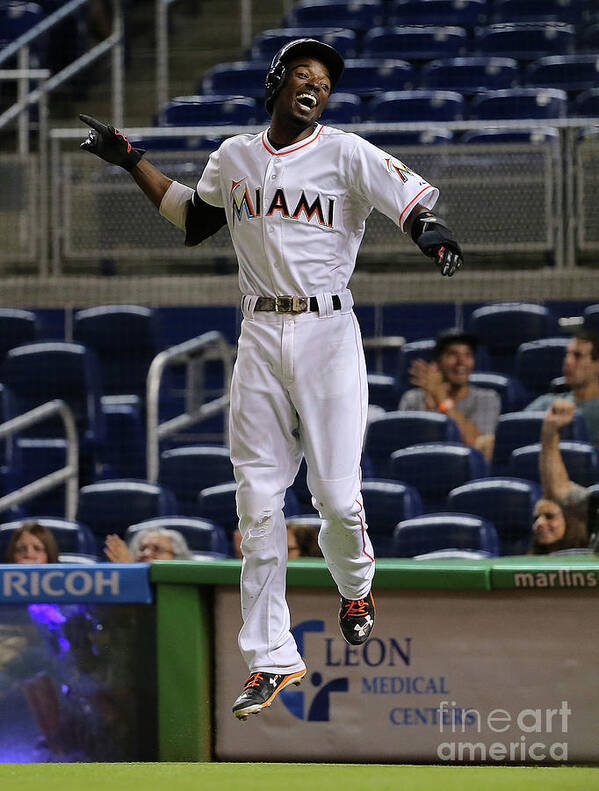 People Poster featuring the photograph Dee Gordon #8 by Mike Ehrmann